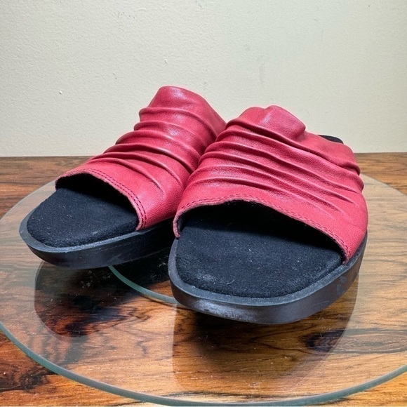 Munro Kala Slide Sandal - Red Leather - size 6 - Picture 15 of 15